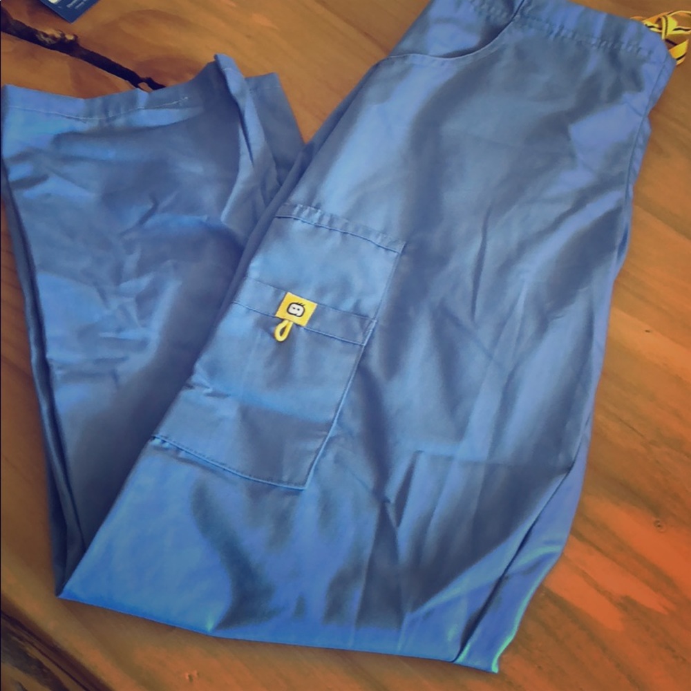 Scrub pant, ceil blue